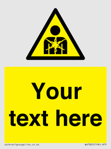 Custom Warning substance or mixture presenting a health hazard